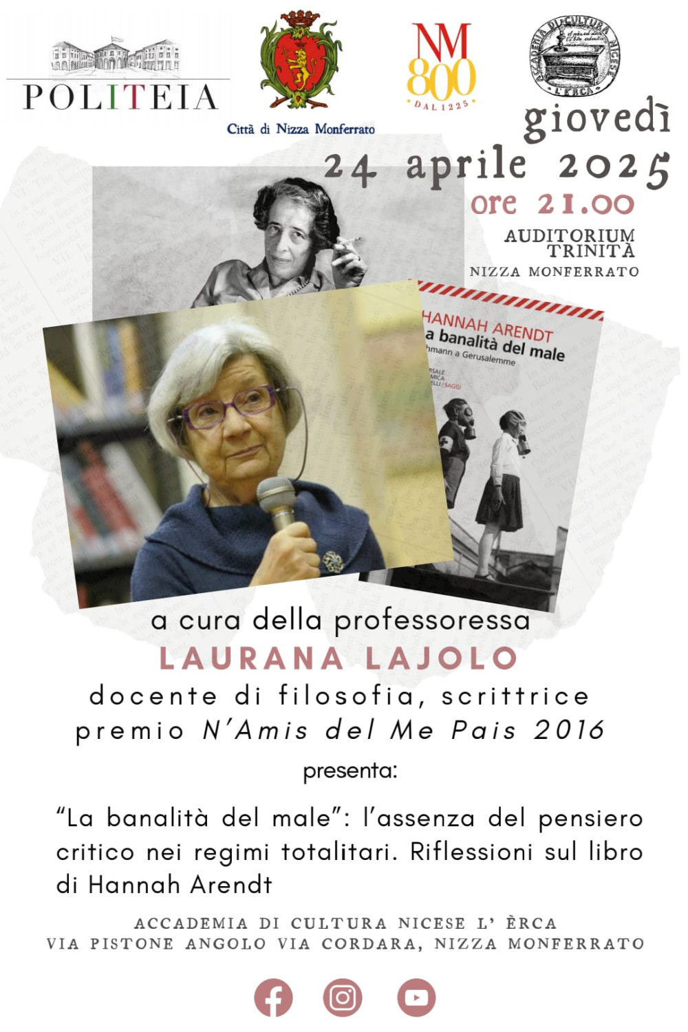 Riflessioni sul libro "La banalità del Male"